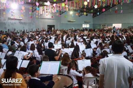 Imponente y emocionante cierre del XI Encuentro Regional de Orquestas Escuelas en Coronel Suárez