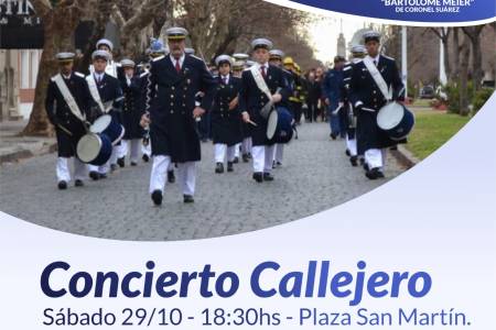 62° Aniversario de Banda Municipal de Música “Bartolomé Meier”: Concierto Callejero