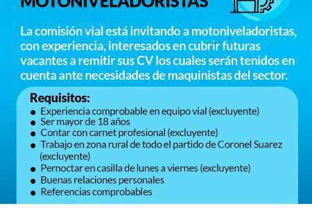 Actualización base de datos de motoniveladoristas