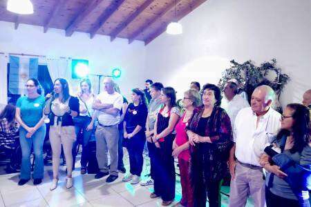 Los vecinos acompañaron la peña folclórica a beneficio de la Biblioteca Parlante