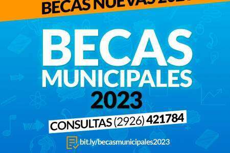 Becas Municipales: se abrió la inscripción para becas nuevas 2023