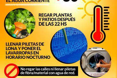 Ante las altas temperaturas: Cuidemos de manera “responsable” el agua corriente