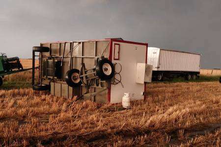 Tormenta con vientos de gran intensidad en la zona de Puan ocasionaron daños