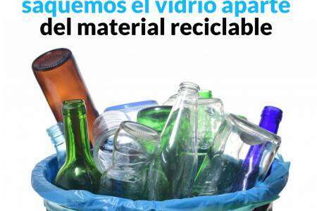 Ambiente: En estas fiestas saquemos el vidrio aparte del material reciclable