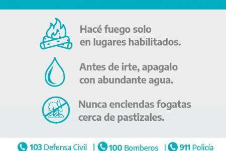 Recomendaciones para prevenir incendios forestales