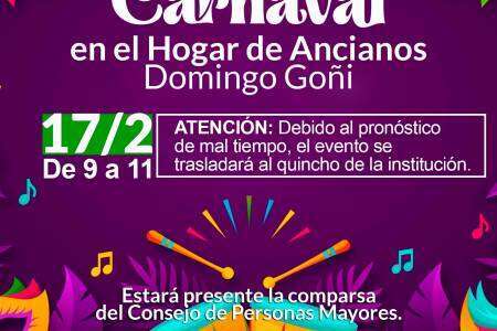 Carnaval en el Hogar de Ancianos “Domingo Goñi”