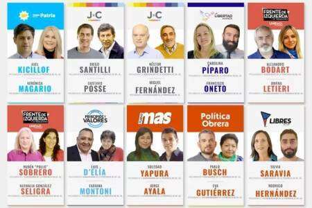 Uno por uno, estos son los candidatos a gobernador en la provincia de Buenos Aires