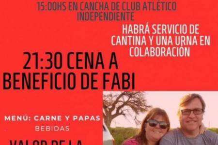 Partido de fútbol y cena a beneficio de Fabi Andes