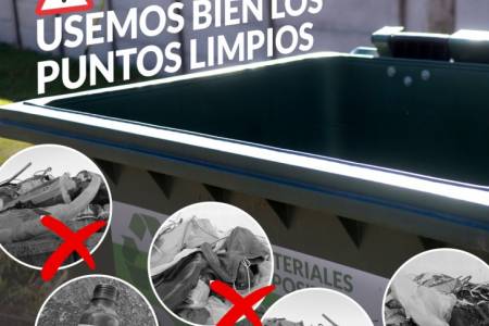 Puntos Limpios sólo para residuos secos