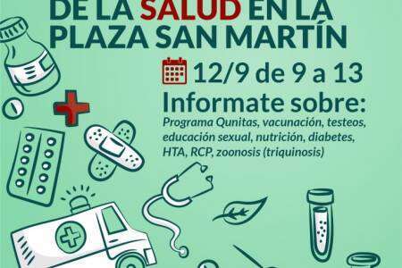 Los CAPS más cerca de los vecinos: Feria Integral de la Salud en la plaza San Martín