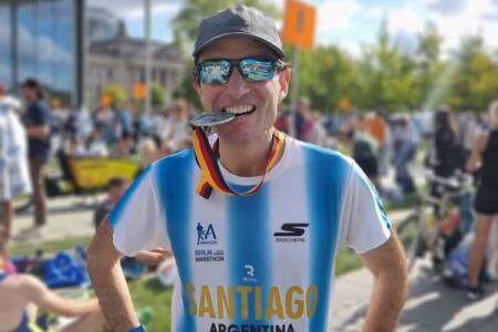Santiago Bonnaterre cumplió su objetivo en la Maratón de Berlín 2023