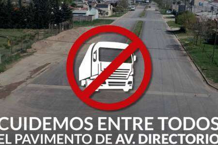 Cuidemos “entre todos” el pavimento de avenida Directorio