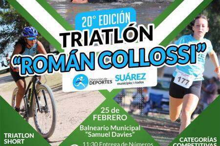 Se viene la 20° edición del “Triatlón Román Collossi”