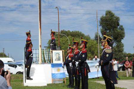 La comunidad de Huanguelén homenajeó al General San Martín en el 246° aniversario de su nacimiento