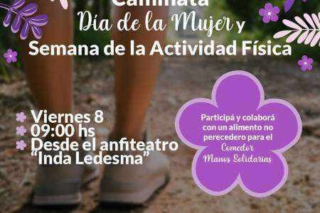 Caminata Día de la Mujer y Semana de la Actividad Física