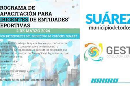 Deportes: Capacitación para Dirigentes de Entidades Deportivas