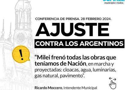 Ricardo Moccero: "Estamos viviendo tiempos muy difíciles, por eso necesitamos el apoyo y acompañamiento de todos"