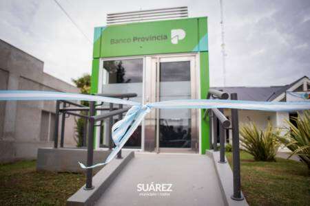 Santa Trinidad tiene dos cajeros automáticos del Banco Provincia