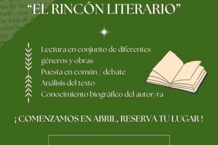 Arranca Abril y arranca el Club "El rincón literario"