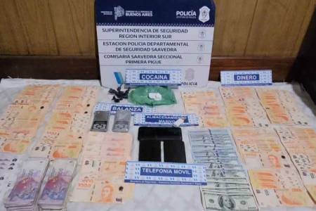 Allanamiento y detención en Pigüé: cayó una pareja puntaltense por venta de drogas