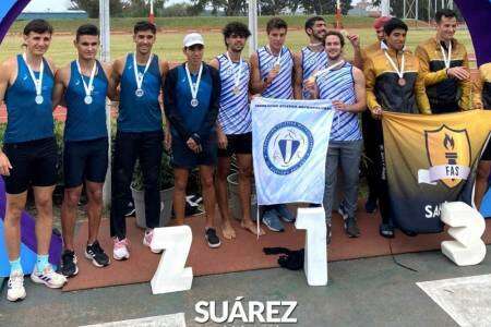 Máximo Peratz logró medalla de bronce y plata en el Argentino de Atletismo de Mayores en Mar del Plata