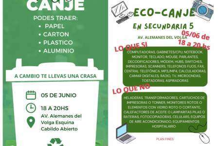 Eco Canje en el marco del Día Mundial del Ambiente