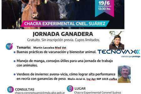 Jornada ganadera en la Chacra Experimental de Coronel Suárez