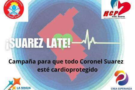 ¡SUÁREZ LATE! Campaña para que todo Coronel Suárez esté cardioprotegido