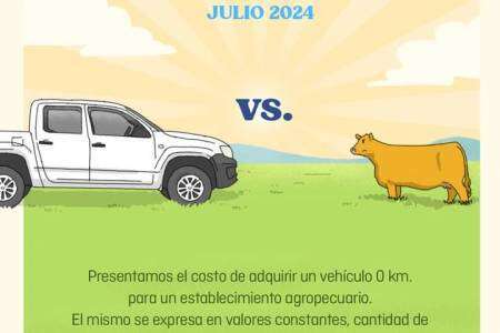 ¿Cuántas hectáreas ganaderas se necesitan para comprar una camioneta?