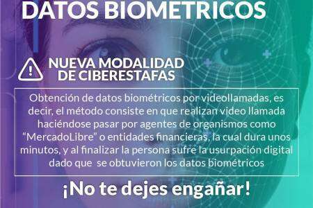 Alertan por estafas cometidas a partir de la obtención de datos biométricos