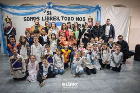 El acto oficial por el 174° aniversario del fallecimiento del General San Martín se conmemoró en una escuela de Santa María 