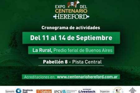 El Centenario de Hereford se festeja con una Exposición en Palermo