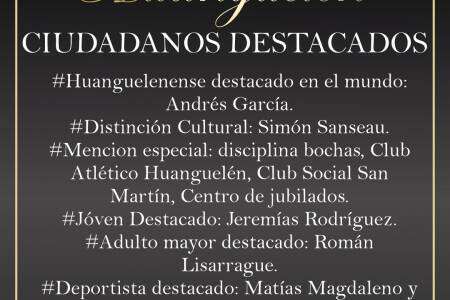 112° aniversario de Huanguelén: La comunidad eligió a sus vecinos destacados