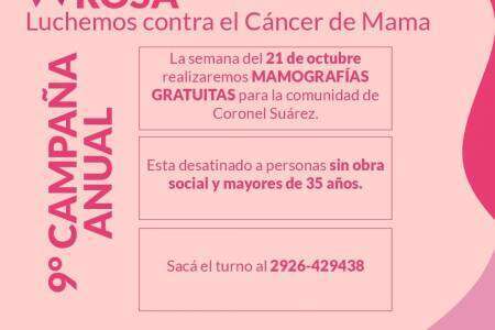  9° Campaña Anual para Concientizar sobre el Cáncer de Mama