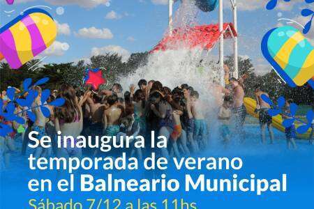 Inauguran la temporada en el Balneario Municipal 