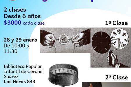 Taller de juguetes ópticos, 2 clases