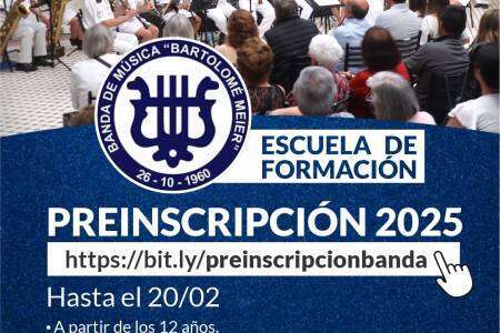 BANDA MUNICIPAL "BARTOLOMÉ MEIER": Comienza un nuevo ciclo y queremos recibirte con todo