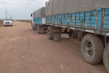 Infracciones a camioneros y firma agropecuaria por Roturas durante la lluvia