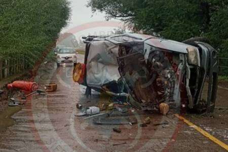 Accidente en Ruta 76: dos pringlenses hospitalizados