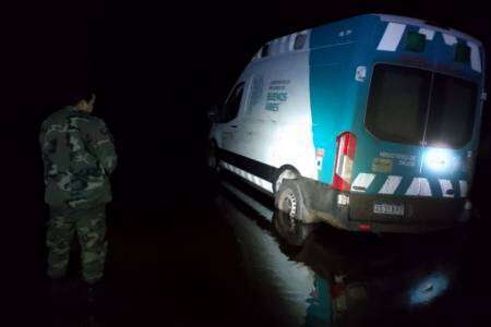 Daireaux: Roban una ambulancia en la madrugada y la recuperan en un camino vecinal