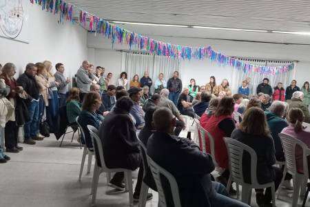 Junta Comunitaria de Huanguelén. Gran convocatoria a la reunión vecinal.