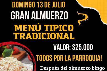 Gran Almuerzo: ¡Todos por la Parroquia!