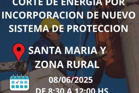 Corte de energía por incorporación de nuevo sistema de protección