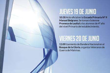 Acto oficial por el Día de la Bandera