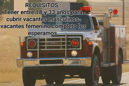 Inscripción abierta para ASPIRANTES BOMBEROS VOLUNTARIOS DE SAAVEDRA 