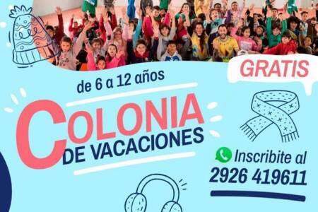 Llegan las vacaciones de invierno y VUELVE la colonia de vacaciones municipal 