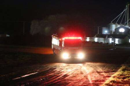 Se registró un incendio de grandes proporciones en un establecimiento productivo