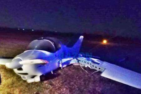 Chivilcoy: una avioneta chocó contra un toro durante un aterrizaje