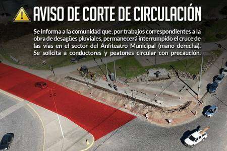 Aviso de corte de circulación