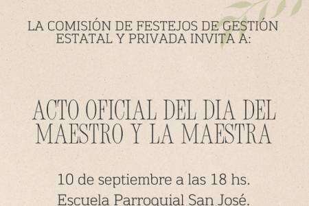 Acto Oficial del Día del Maestro y la Maestra
